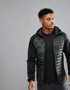 Jack & Jones Tech Multi Quilt Camo Jacket - Green