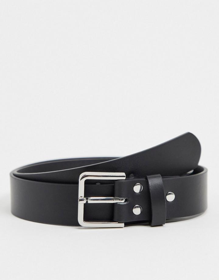 Weekday Samuel Belt In Black