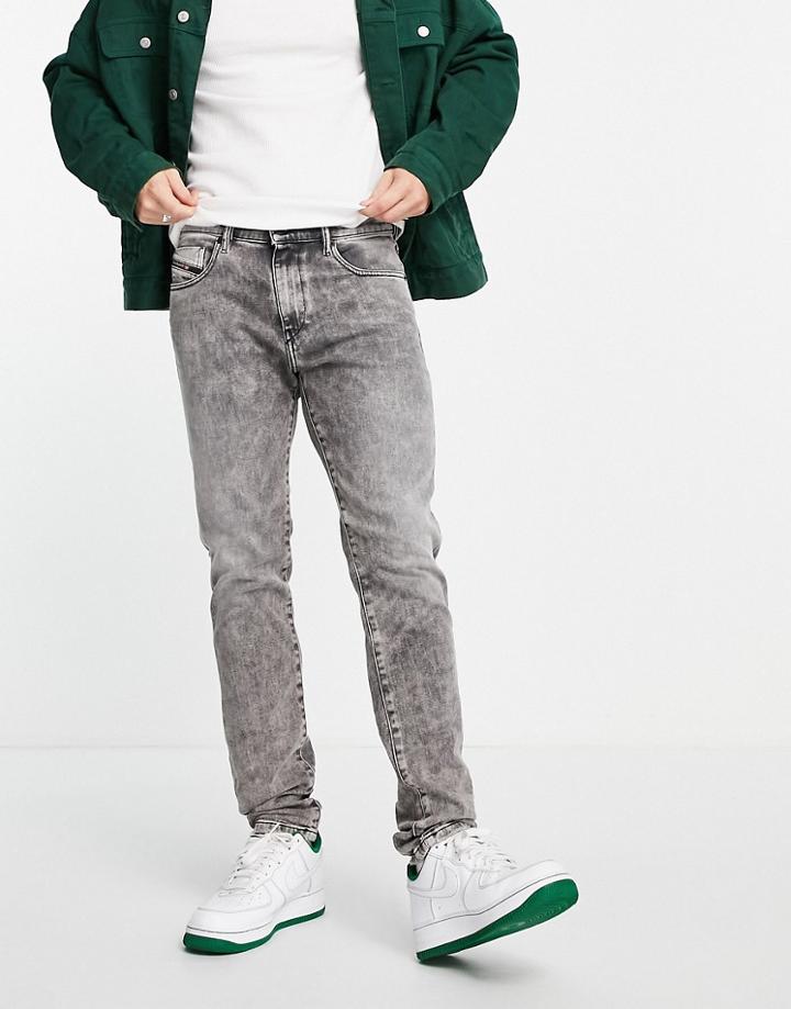 Diesel D-strukt Slim Leg Jeans In Gray Wash-blues