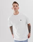 Asos Design Oversized T-shirt With Crew Neck And Logo In White - White