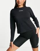 New Balance Running Relentless Long Sleeve T-shirt In Black