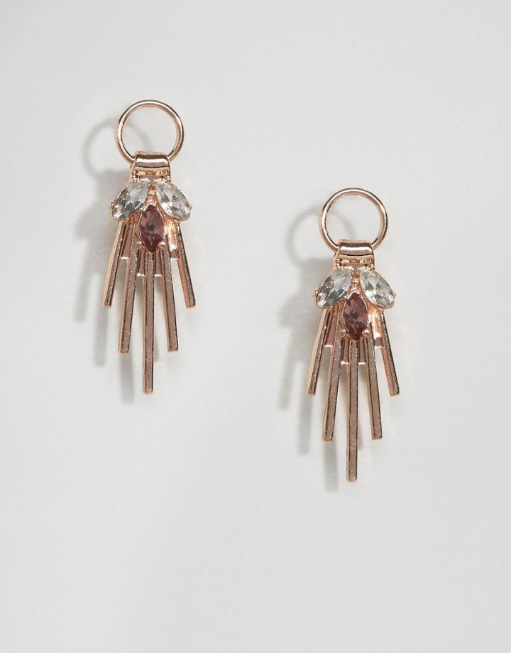Asos Mini Jewel Strand Earrings - Multi