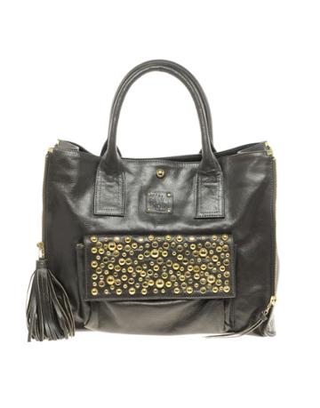 Sara Berman Studded Leather Melody Tote Bag