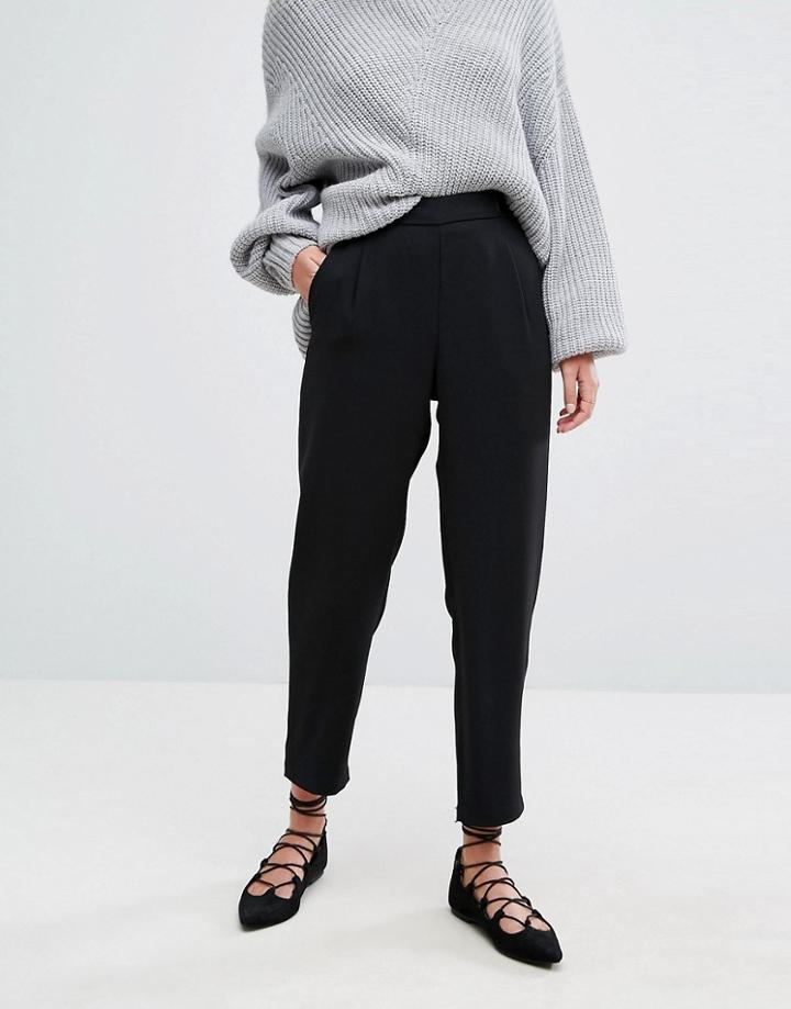 Suncoo Cigarette Pant With Bow Detail - Black