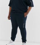 Asos Design Plus Two-piece Skinny Sweatpants With Ma1 Pocket In Navy - Navy
