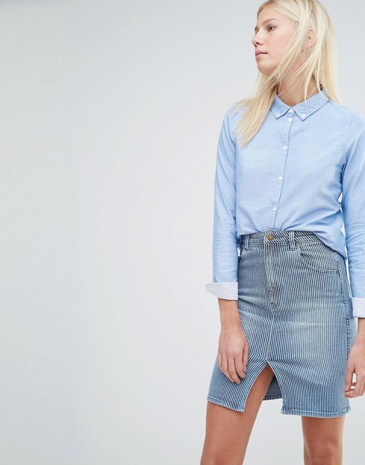 Vero Moda Fitted Shirt - Cashmere Blue