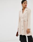 Asos Design Tie Front Skater - Pink
