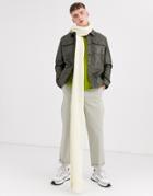 Asos Design Xxxl Knitted Fluffy Texture Scarf In Off White