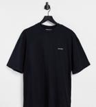 Collusion Oversized Logo T-shirt In Black