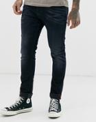 Diesel Tepphar-x Slim Carrot Fit Jeans In 0679r Dark Wash-blue