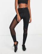 Lapp Mesh Leggings In Black - Part Of A Set