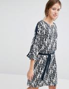 Just Ikat Shift Dress - Blue
