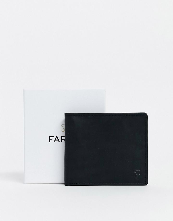 Farah Bi-fold Wallet In Black Leather