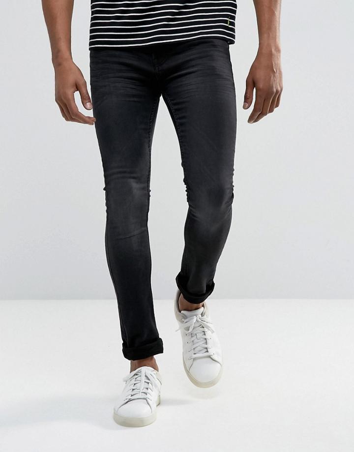 Troy Skinny Jogger Jeans - Black