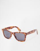 Asos Square Sunglasses In Tort - Brown
