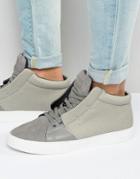 Criminal Damage Soho Mid Top Sneakers - Gray