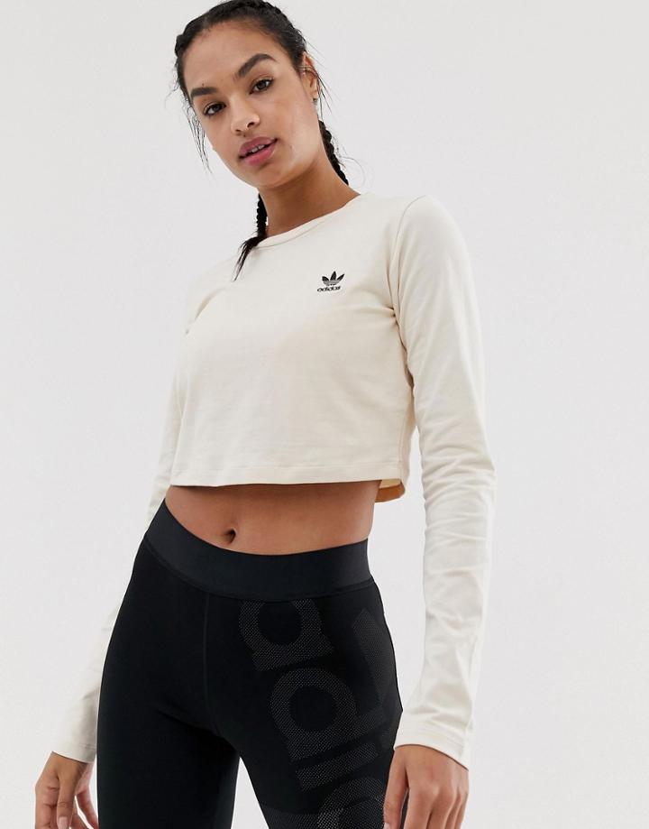 Adidas Originals Crop T-shirt - Beige