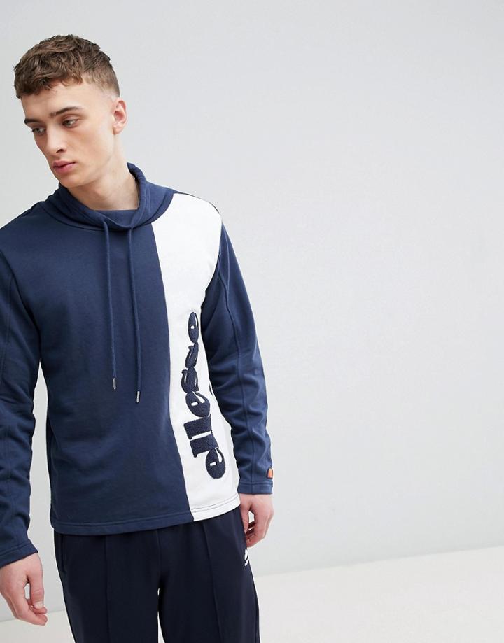 Ellesse Funnel Neck Sweat In Navy - Navy