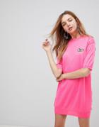 Love Moschino Embroidered Icon Knit Dress - Pink