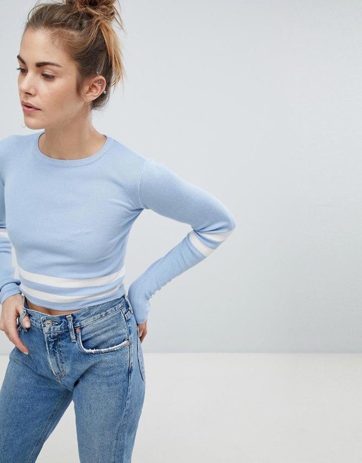 Pull & Bear Lightweight Knit Top - Beige
