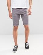 Firetrap Cotton Twill Chino Short - Gray
