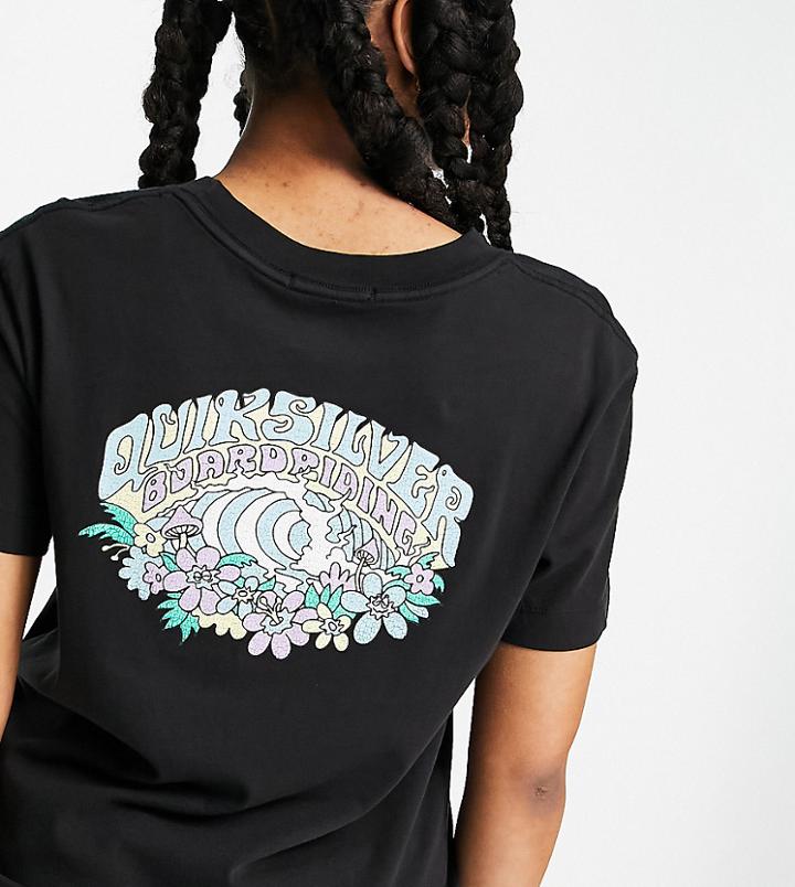 Quiksilver Ocean Picture T-shirt In Black Exclusive At Asos