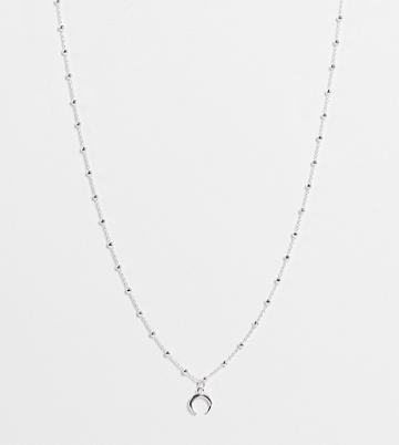 Kingsley Ryan Horn Necklace In Sterling Silver