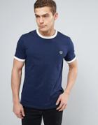 Fred Perry Ringer T-shirt In Navy - Navy