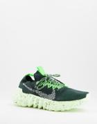 Nike Space Hippie 01 Sneakers In Carbon Green/electric Green