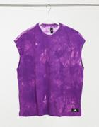 Adidas Cloud Print Tank In Purple