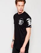 Rum Knuckles T-shirt Rk Sleeve Logo - Black