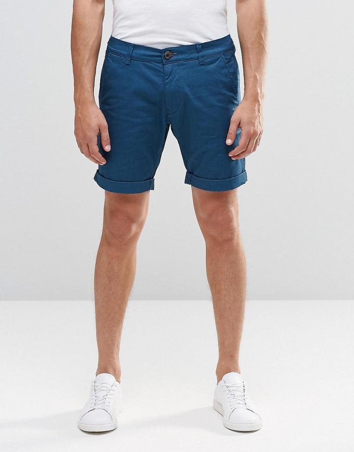 Selected Homme Slim Smart Short Shorts - Blue