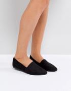 New Look Pointed Toe Flat Shoe - Black