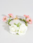 Asos Wedding Flower Corsage Bracelet - Cream