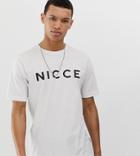 Nicce T-shirt In White With Logo