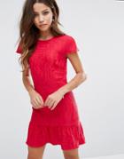 Ba & Sh Bodycon Raspberry Dress - Pink