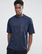 Kiomi Technical T-shirt With Zip Pocket - Navy
