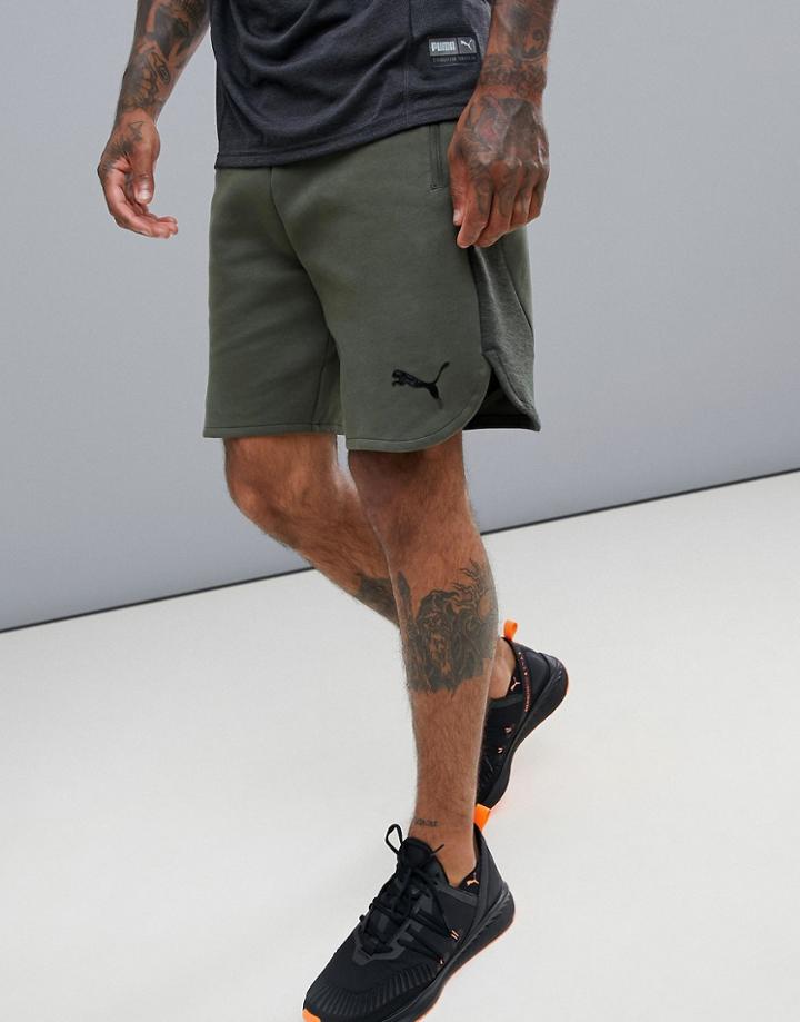 Puma Training Evostripe Shorts In Khaki - Green