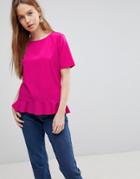 Vila Peplum Blouse - Pink