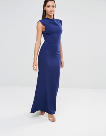 Aqaq Vapid Maxi Dress - Navy