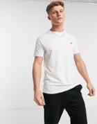Lacoste T-shirt With Croc Logo In White