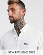 Boss Athleisure Biado R Long Sleeve Shirt In White