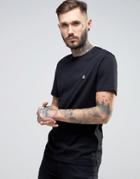 Original Penguin Small Logo T-shirt Slim Fit In Black - Black