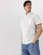 Ben Sherman Short Sleeved Oxford Shirt - White