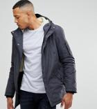 D-struct Tall Sherpa Lined Parka Jacket - Gray