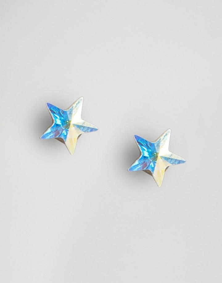 Orelia Star Stud Earrings - Silver