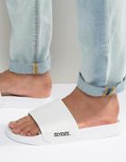 Slydes Slider Flip Flops Perforated - White