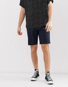 Burton Menswear Chino Shorts In Navy - Navy