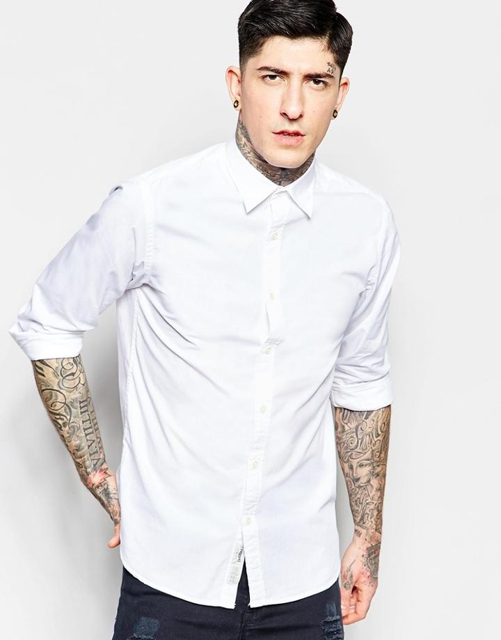 Produkt Shirt In Slim Fit - White