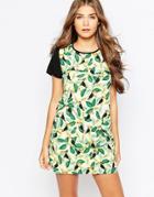 Sugarhill Boutique Toucan Tropical Print Tunic Dress - Multi